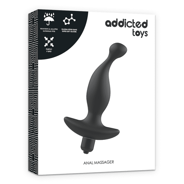 ADDICTED TOYS - ANAL MASSAGER WITH BLACK VIBRATIONMODEL 1 6